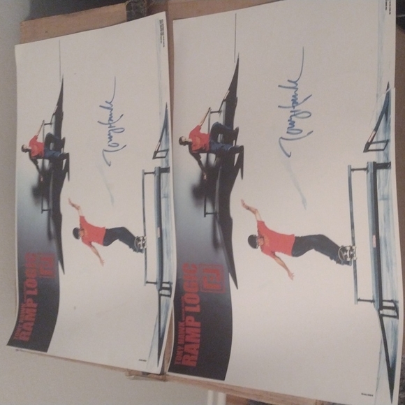 Tony Hawk skater bones brigade ramp logic mini signed posters - Picture 6 of 7